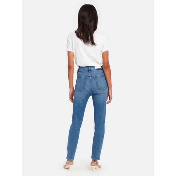 RE/DONE Cropped Faded High-Rise Slim-Leg Jeans Size 29 New with Tags - Picture 6 of 11